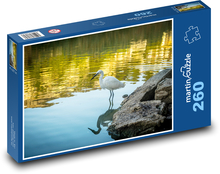 Volavka - vták, jazero Puzzle 260 dielikov - 41 x 28,7 cm 