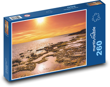 Strand - Sonnenuntergang, Meer Puzzle 260 Teile - 41 x28,7 cm