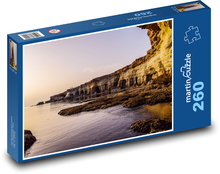 Pobrežie pri mori - útes, Cyprus Puzzle 260 dielikov - 41 x 28,7 cm 