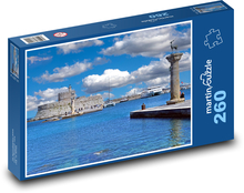 Castle - sea, lighthouse Puzzle 260 pieces - 41 x 28.7 cm 