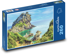 Insel im Meer - Küste, Felsen Puzzle 260 Teile - 41 x28,7 cm