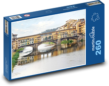 Ponte Vecchio - most, Itálie Puzzle 260 dílků - 41 x 28,7 cm