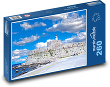 Věž - maják, opevnění Puzzle 260 dílků - 41 x 28,7 cm