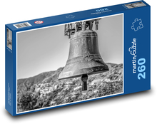 Glocke - Kirche, Messing Puzzle 260 Teile - 41 x28,7 cm