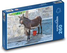 Esel - Dorf, Tier Puzzle 260 Teile - 41 x28,7 cm