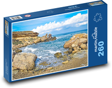 Pláž - moře, zátoka Puzzle 260 dílků - 41 x 28,7 cm
