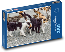 Wild cats - animals, together Puzzle 260 pieces - 41 x 28.7 cm 