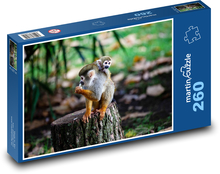 Opice s mládětem - matka, milovat Puzzle 260 dílků - 41 x 28,7 cm