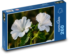 Okvětní lístky - bílé květy, rostlina Puzzle 260 dílků - 41 x 28,7 cm