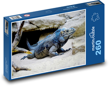 Leguán - plaz, skála Puzzle 260 dílků - 41 x 28,7 cm
