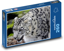 Leopard - zvíře, savec Puzzle 260 dílků - 41 x 28,7 cm