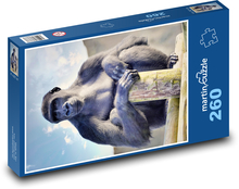 Gorilla - primate, animal Puzzle 260 pieces - 41 x 28.7 cm 