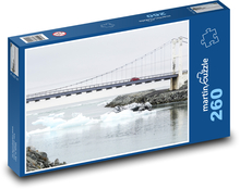 Ľadovec - Island, most Puzzle 260 dielikov - 41 x 28,7 cm 