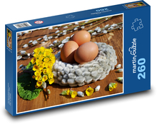 Velikonoční vajíčka - květina, vejce Puzzle 260 dílků - 41 x 28,7 cm