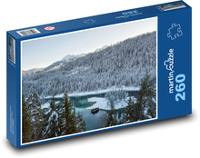 Lake Cauma - winter, Switzerland Puzzle 260 pieces - 41 x 28.7 cm