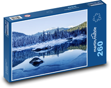 Lake - Swiss landscape, winter Puzzle 260 pieces - 41 x 28.7 cm 