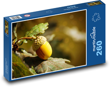 Žaluď - dub, strom Puzzle 260 dielikov - 41 x 28,7 cm 