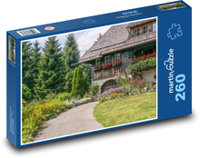 Forest house - historical, garden Puzzle 260 pieces - 41 x 28.7 cm