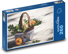 Autumn decoration - pumpkin, acorns Puzzle 260 pieces - 41 x 28.7 cm 