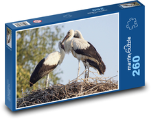 Storks - birds, animals Puzzle 260 pieces - 41 x 28.7 cm 
