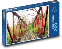 Rail - iron bridge, railway Puzzle 260 pieces - 41 x 28.7 cm 