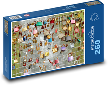 Kłódki - most, miłość Puzzle 260 elementów - 41x28,7 cm