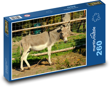 Donkey - animal, mammal Puzzle 260 pieces - 41 x 28.7 cm