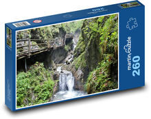 Alpy - Rakúsko, roklina Puzzle 260 dielikov - 41 x 28,7 cm 