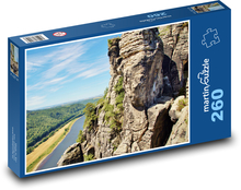 Pieskovcové skaly - Labe, Nemecko Puzzle 260 dielikov - 41 x 28,7 cm 