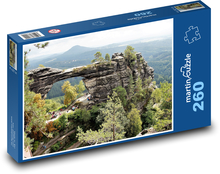 Brama Pravčicka - Czeska Szwajcaria, Hřensko Puzzle 260 elementów - 41x28,7 cm