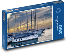 Yachten auf See - Boote, Hafen Puzzle 260 Teile - 41 x28,7 cm