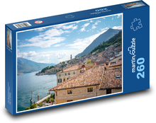 Gardské jezero - Itálie, vesnice Puzzle 260 dílků - 41 x 28,7 cm