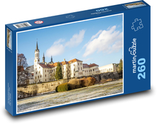 Cisterciánsky kláštor - Vyšší Brod, Česká republika Puzzle 260 dielikov - 41 x 28,7 cm 