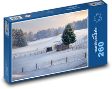 Wzgórze - góra, śnieg Puzzle 260 elementów - 41x28,7 cm