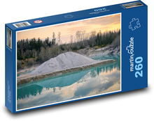 Šterkovna - jazero, západ slnka Puzzle 260 dielikov - 41 x 28,7 cm 