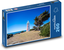 Leuchtturm - Küste, Bäume Puzzle 260 Teile - 41 x28,7 cm