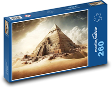 Pyramida - stavba, Egypt  Puzzle 260 dílků - 41 x 28,7 cm
