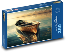 Loď - loďka, moře Puzzle 260 dílků - 41 x 28,7 cm