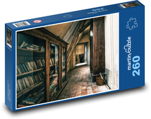 Knižnica - chodba, dom Puzzle 260 dielikov - 41 x 28,7 cm