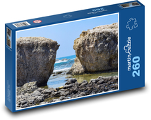 Skála - skalnaté pobřeží, moře Puzzle 260 dílků - 41 x 28,7 cm