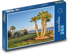 Palm trees - garden by the sea, nature Puzzle 260 pieces - 41 x 28.7 cm 