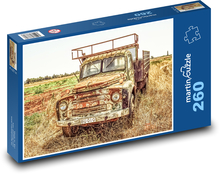 Starý kamión - auto, vidiek Puzzle 260 dielikov - 41 x 28,7 cm 