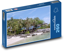 Thajsko -  Ko Nang Yuan, pláž Puzzle 260 dielikov - 41 x 28,7 cm 