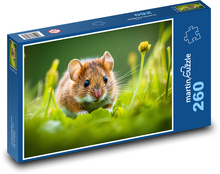 Myš - hlodavec, zvíře Puzzle 260 dílků - 41 x 28,7 cm