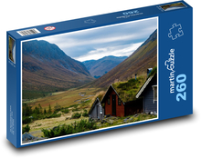 Norwegen - Landschaft, Tal Puzzle 260 Teile - 41 x28,7 cm