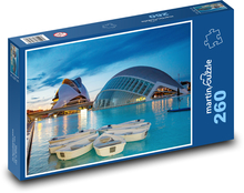 Valencia - Španělsko, budova Puzzle 260 dílků - 41 x 28,7 cm