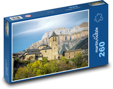 Obec - kostol, príroda Puzzle 260 dielikov - 41 x 28,7 cm 