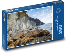 Cabo de gata - Španělsko, pláž Puzzle 260 dílků - 41 x 28,7 cm