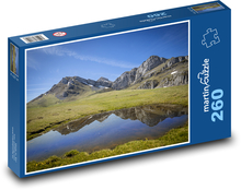 Hory - jazero, príroda Puzzle 260 dielikov - 41 x 28,7 cm 