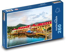 Roatan - Honduras, přístav Puzzle 260 dílků - 41 x 28,7 cm